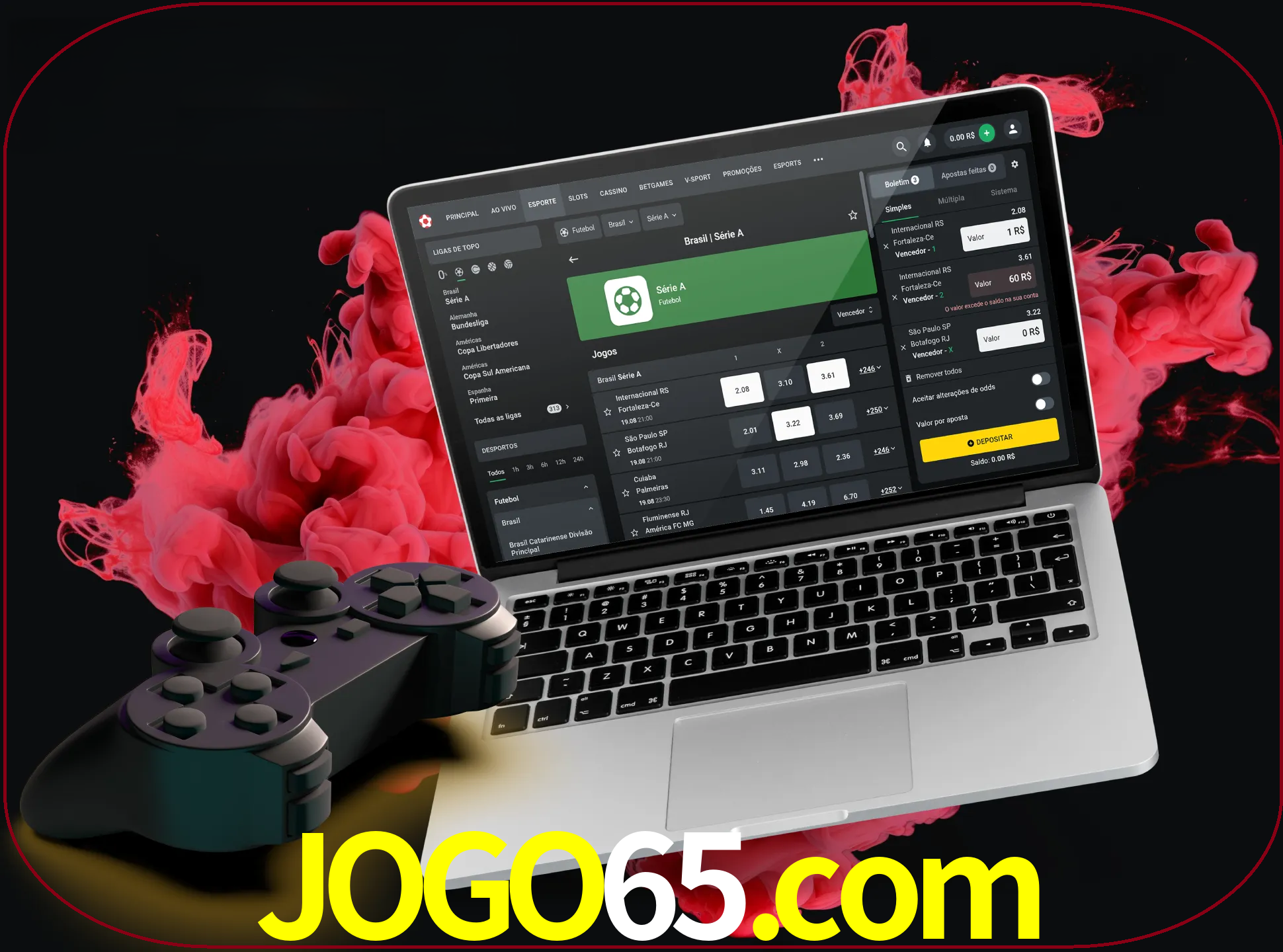 Visite a secção especial de jogos de vídeo em jogo65 para descobrir em que jogos pode apostar e ganhar muito dinheiro.