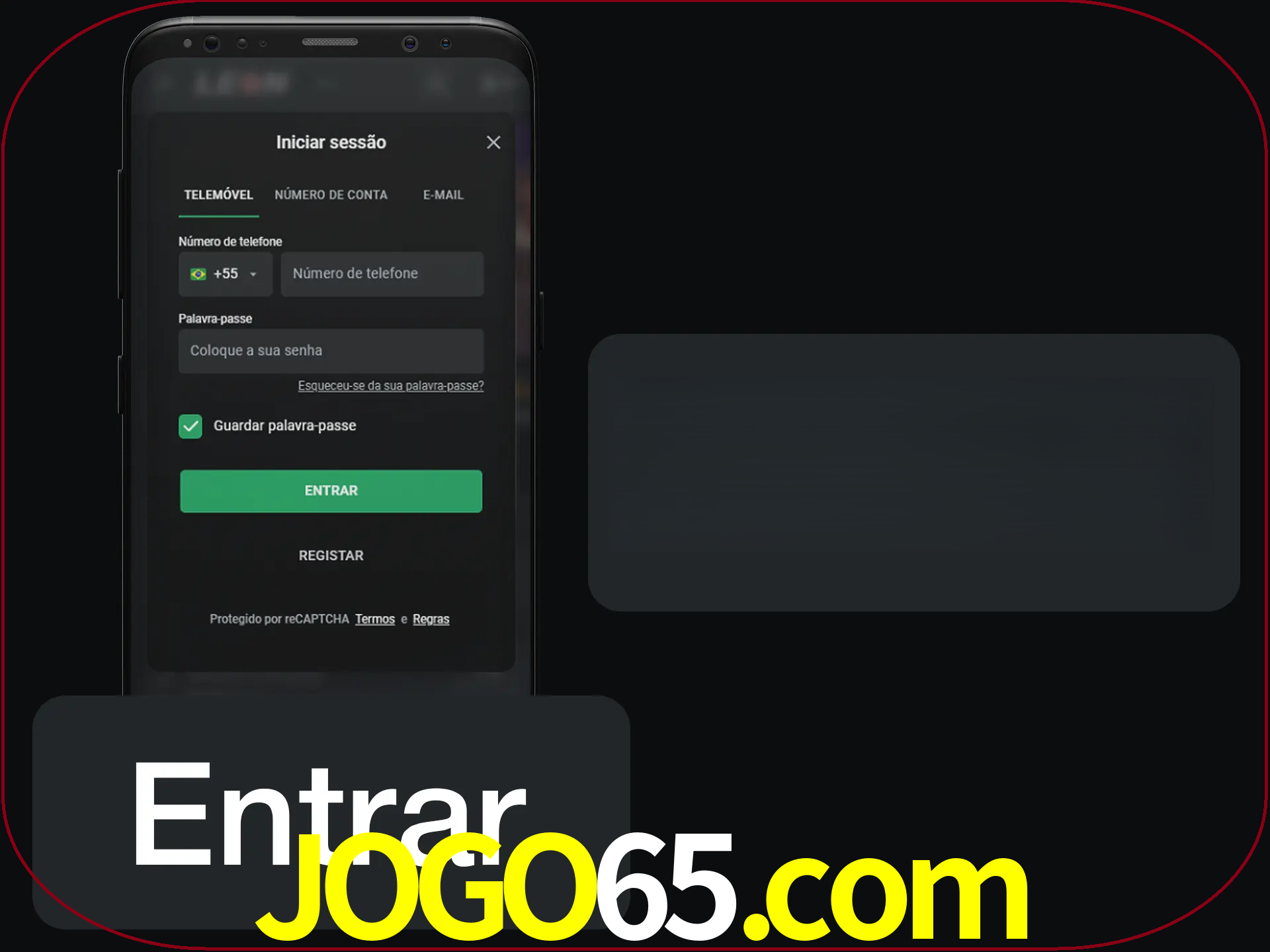 Faça o login para começar a apostar e jogar no cassino.