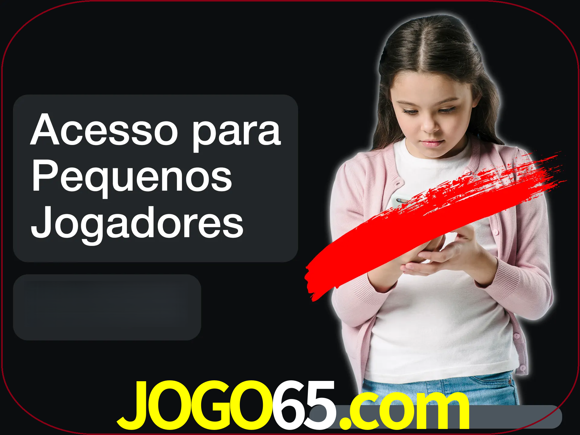 As crianças não podem jogar jogos de cassino.